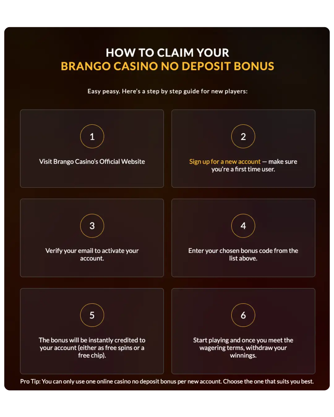 casino brango no deposit free spins existing players